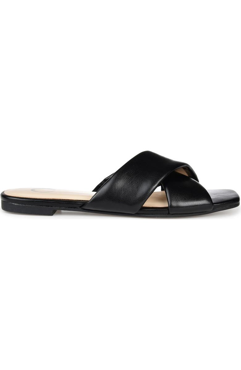 Journee Collection Carlotta Slide Sandal, Alternate, color, Black