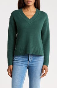 Melrose and Market V-Neck Long Sleeve Sweater