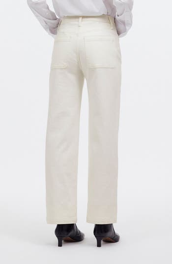 Madewell The Emmett Patch Pocket Edition Wide Leg Jeans