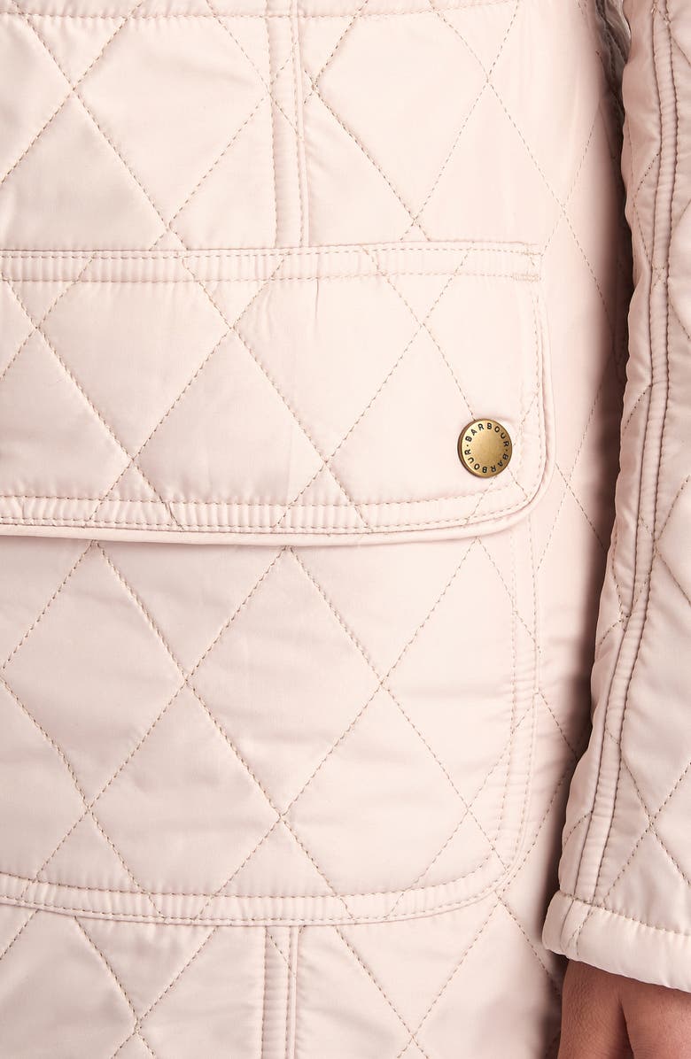 Barbour Arrow Quilted Hooded Anorak Coat, Alternate, color, 