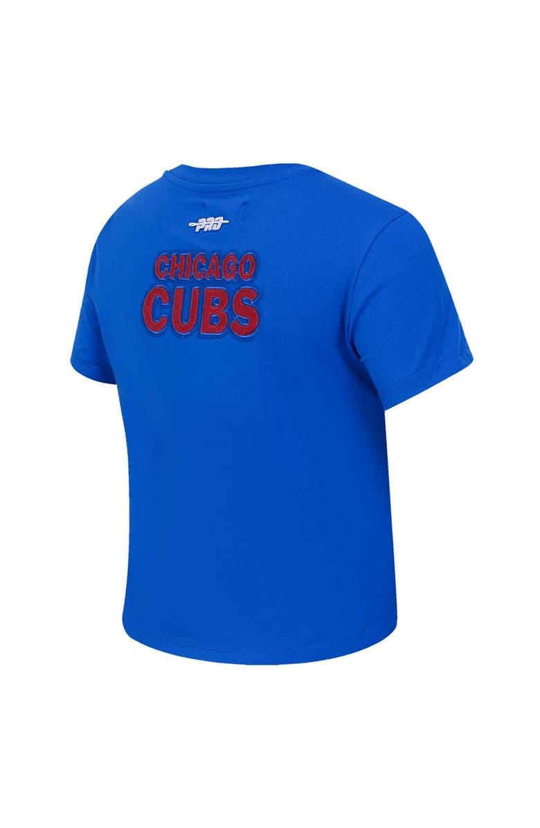 PRO STANDARD Women's Pro Standard  Royal Chicago Cubs Game Day Classics Baby Doll Cropped T-Shirt, Alternate, color, 