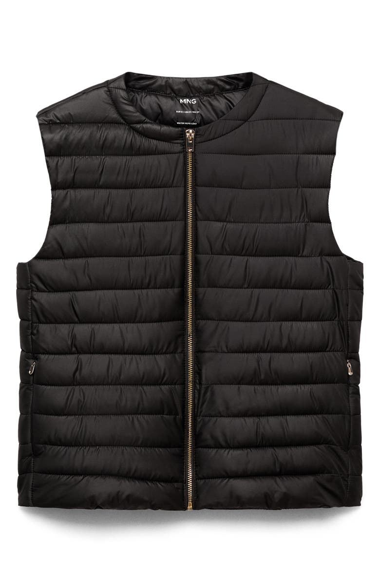 MANGO Water Repellent Channel Quilted Vest, Alternate, color,