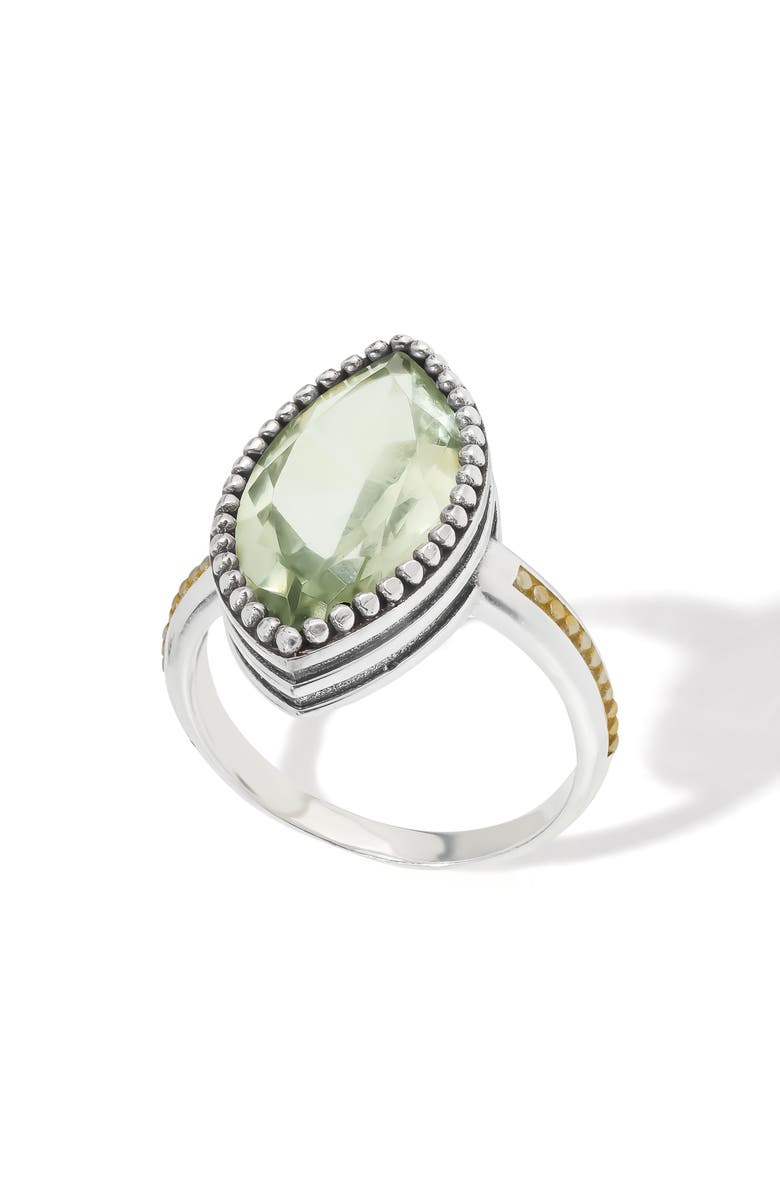 YS GEMS Marquise Cut Green Quartz Ring, Alternate, color,
