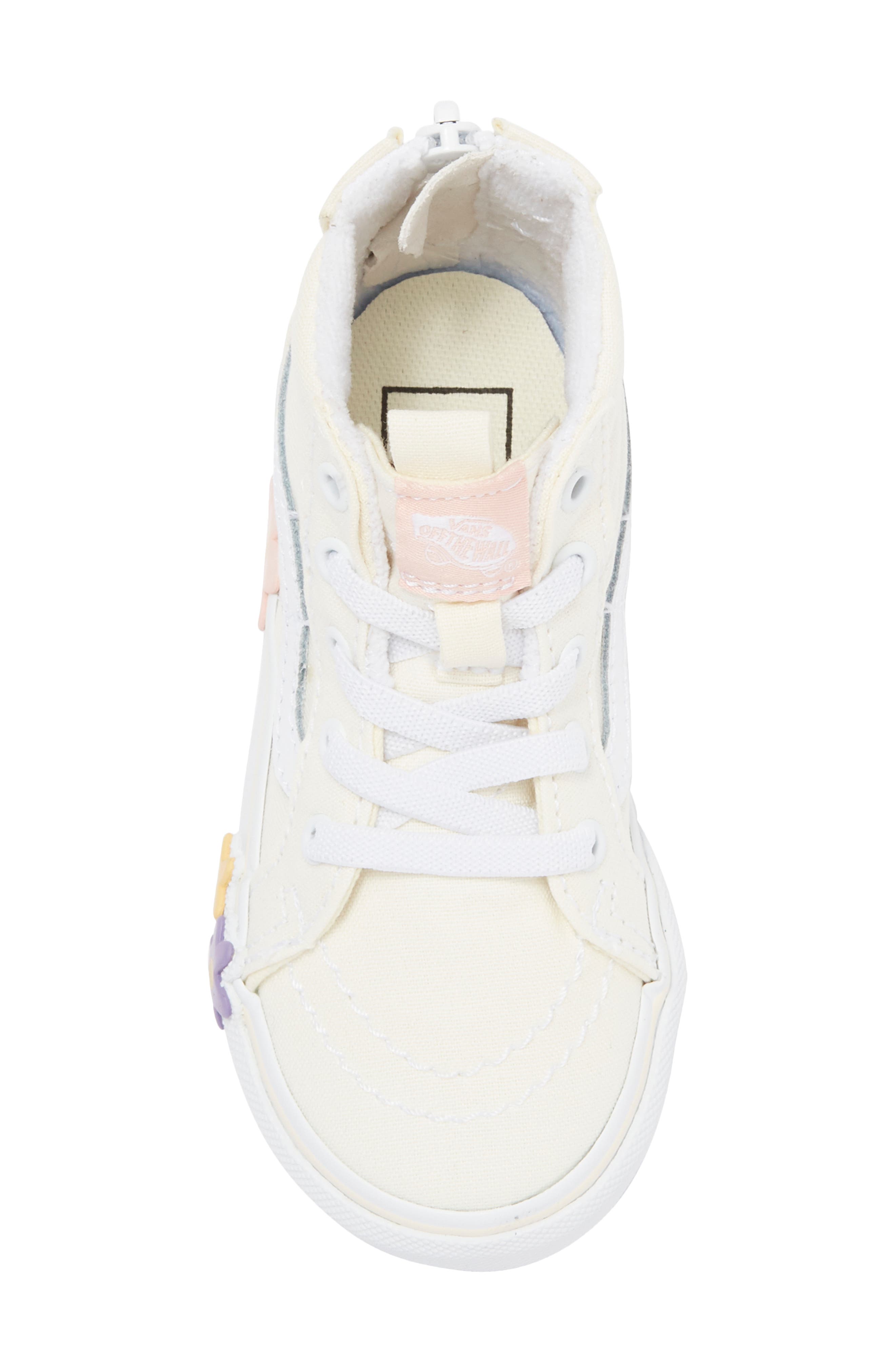 Vans Kids' Sk8-Hi Zip Sneaker, Alternate, color, Egret