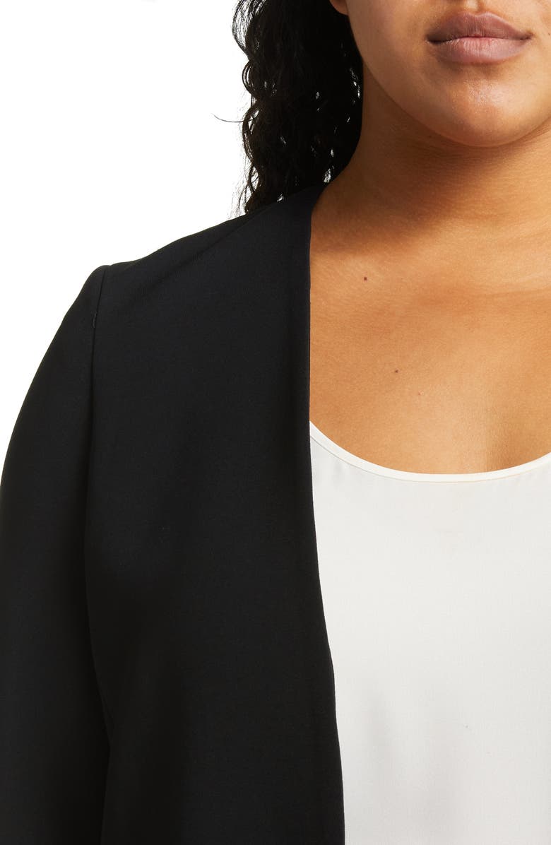 Nordstrom Open Front Collarless Blazer, Alternate, color,