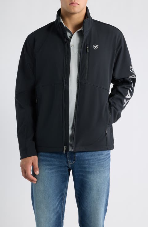 Logo Water Repellent Softshell Performance Jacket