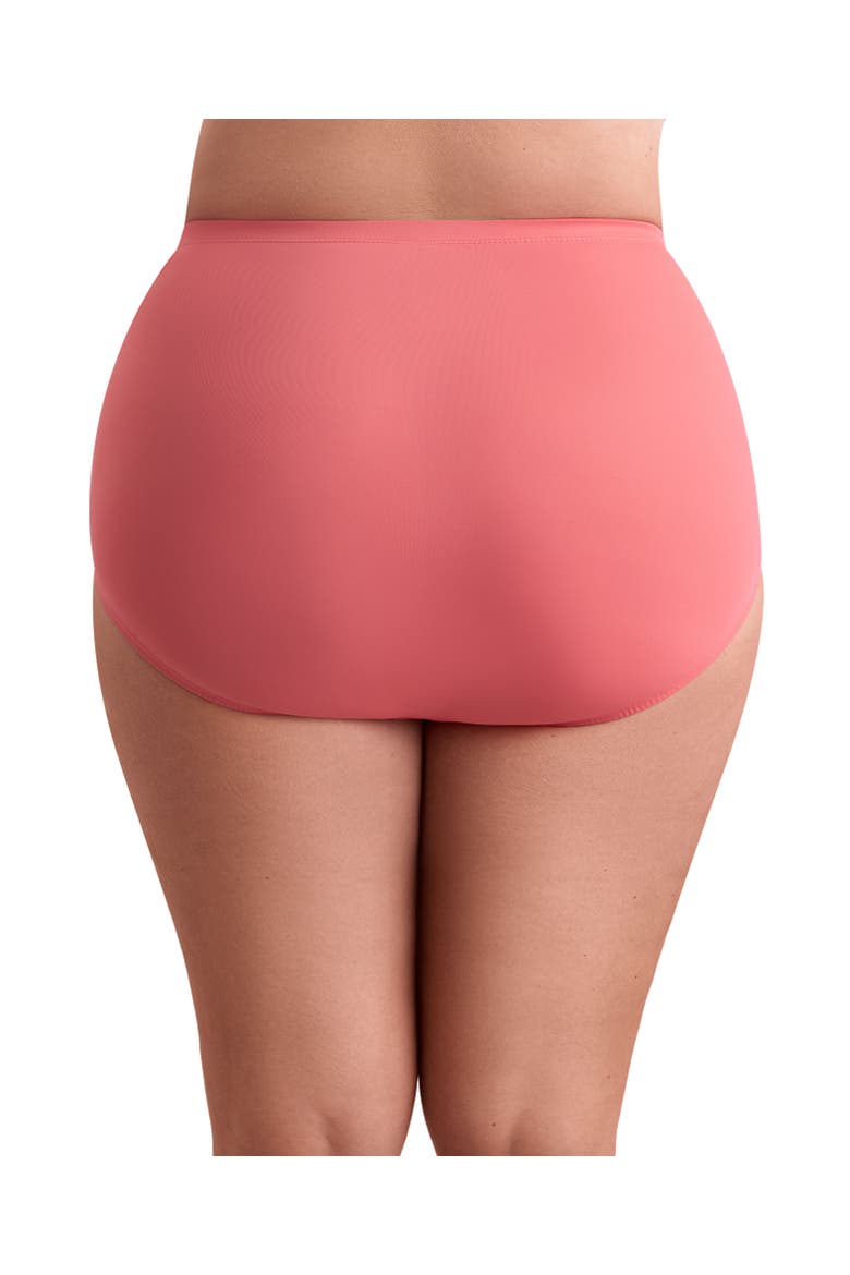 Basic Brief Plus Size Swimsuit Bottom, Alternate, color, Coral