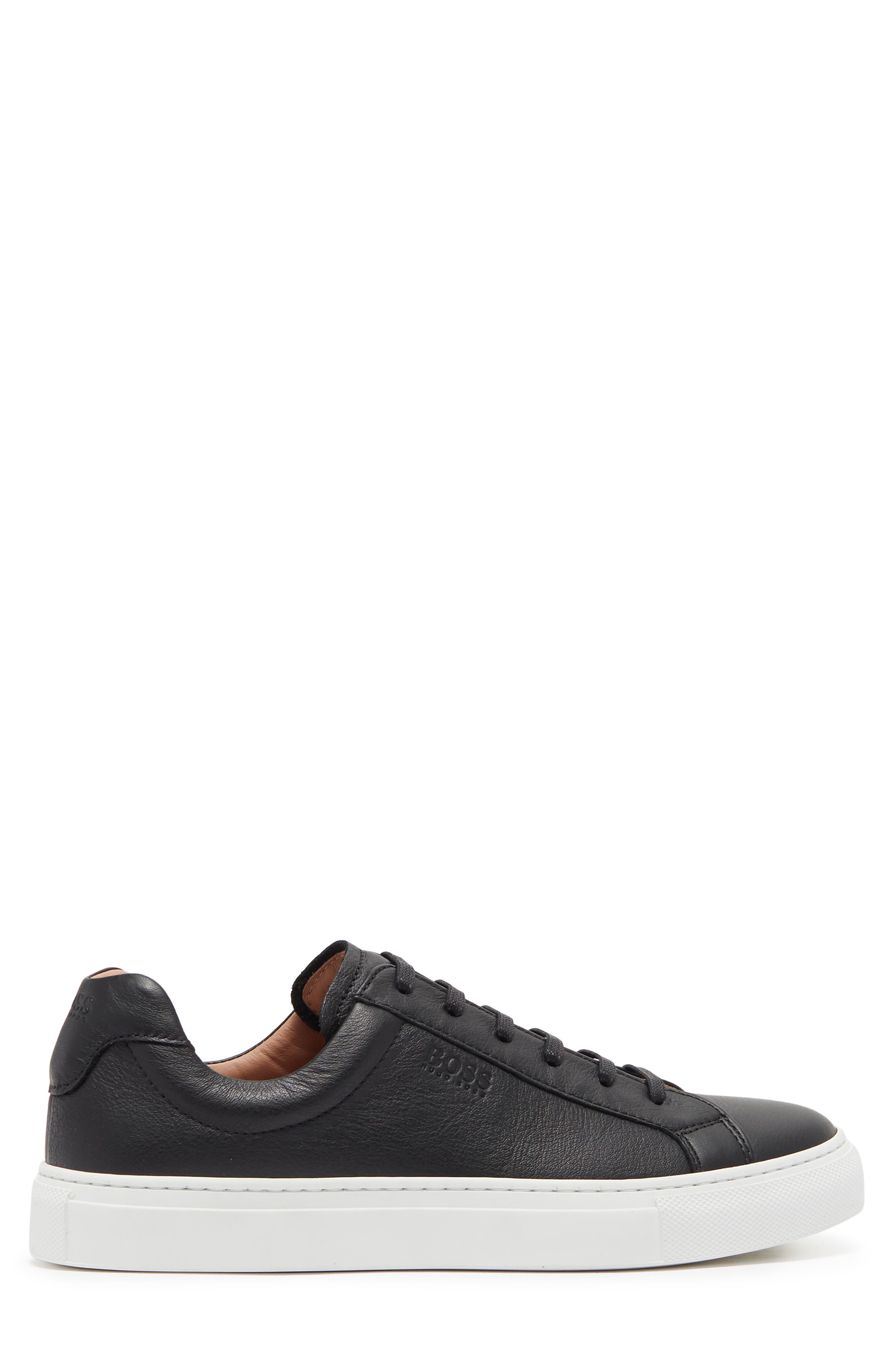 BOSS Hugo Boss Katie Leather Fashion Sneaker, Alternate, color, Blk