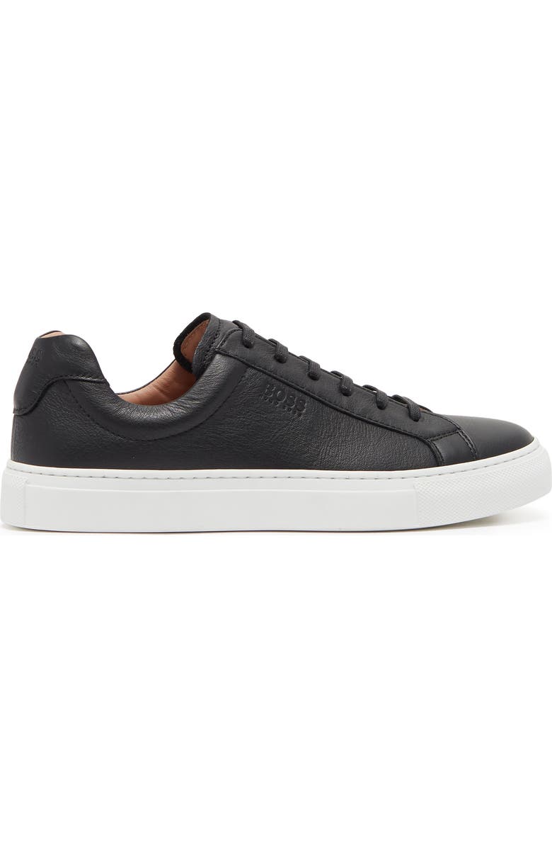 BOSS Hugo Boss Katie Leather Fashion Sneaker, Alternate, color, Blk