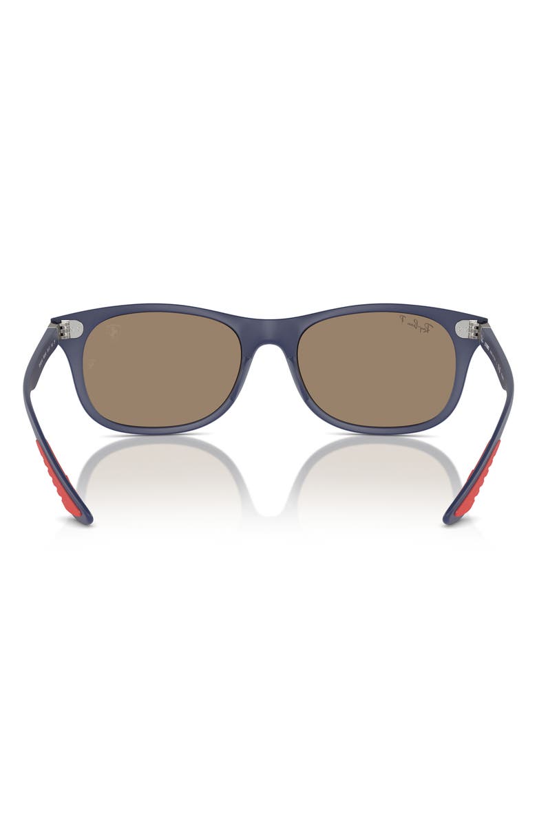 Ray-Ban Liteforce 55mm Polarized Square Sunglasses, Alternate, color, Matte Blue