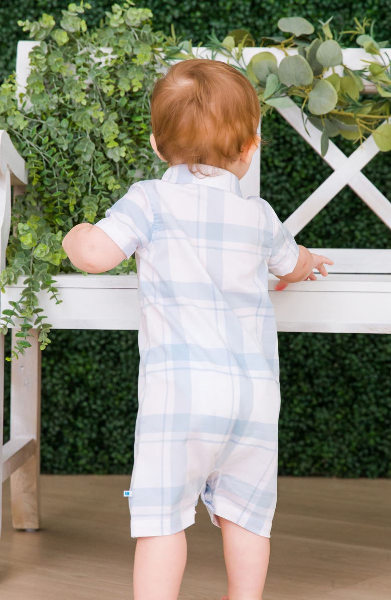 RuggedButts Windowpane Romper, Alternate, color, 