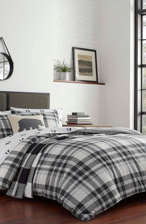 Coal Creek Plaid Twin Comforter & Sham Set