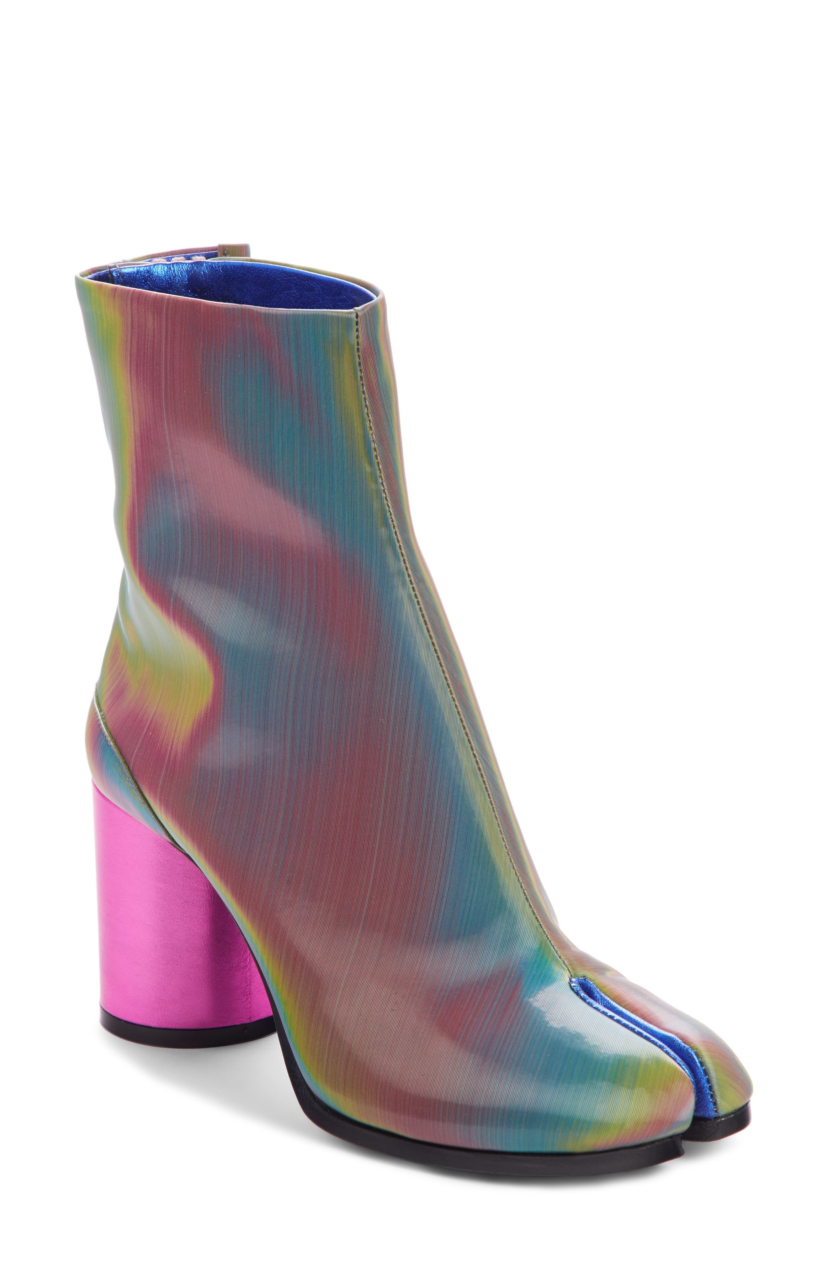 Maison Margiela Tabi Iridescent Boot, Main, color, 