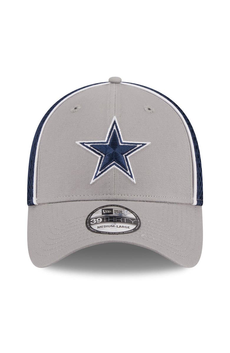 New Era Men's New Era Gray Dallas Cowboys  Pipe 39THIRTY Flex Hat, Alternate, color, Gray