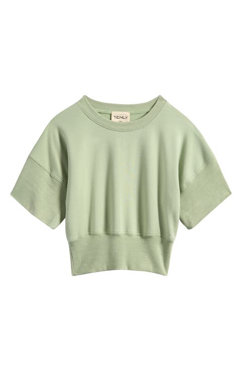 Kids' French Terry Short Sleeve Sweatshirt