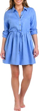 La Blanca Delphine Cover-Up Shirtdress