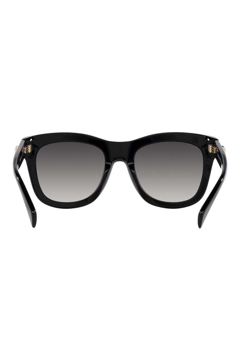 Empire 52mm Square Sunglasses, Alternate, color, BLACK