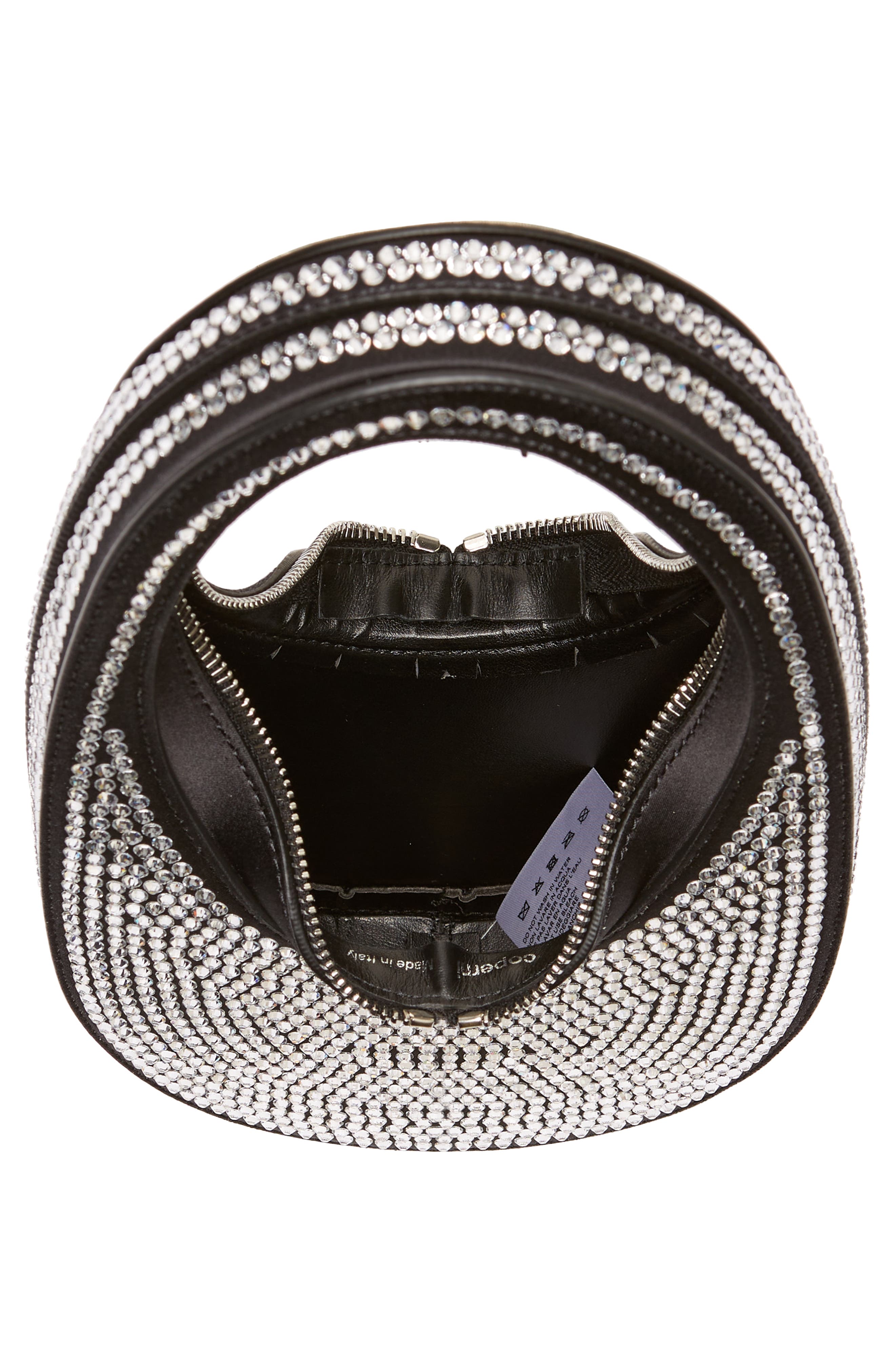 Coperni Mini Swipe Crystal Embellished Bag, Alternate, color, 