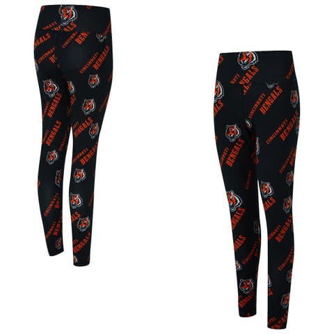 Women's Concepts Sport Black Cincinnati Bengals Mosaic Allover Print Leggings