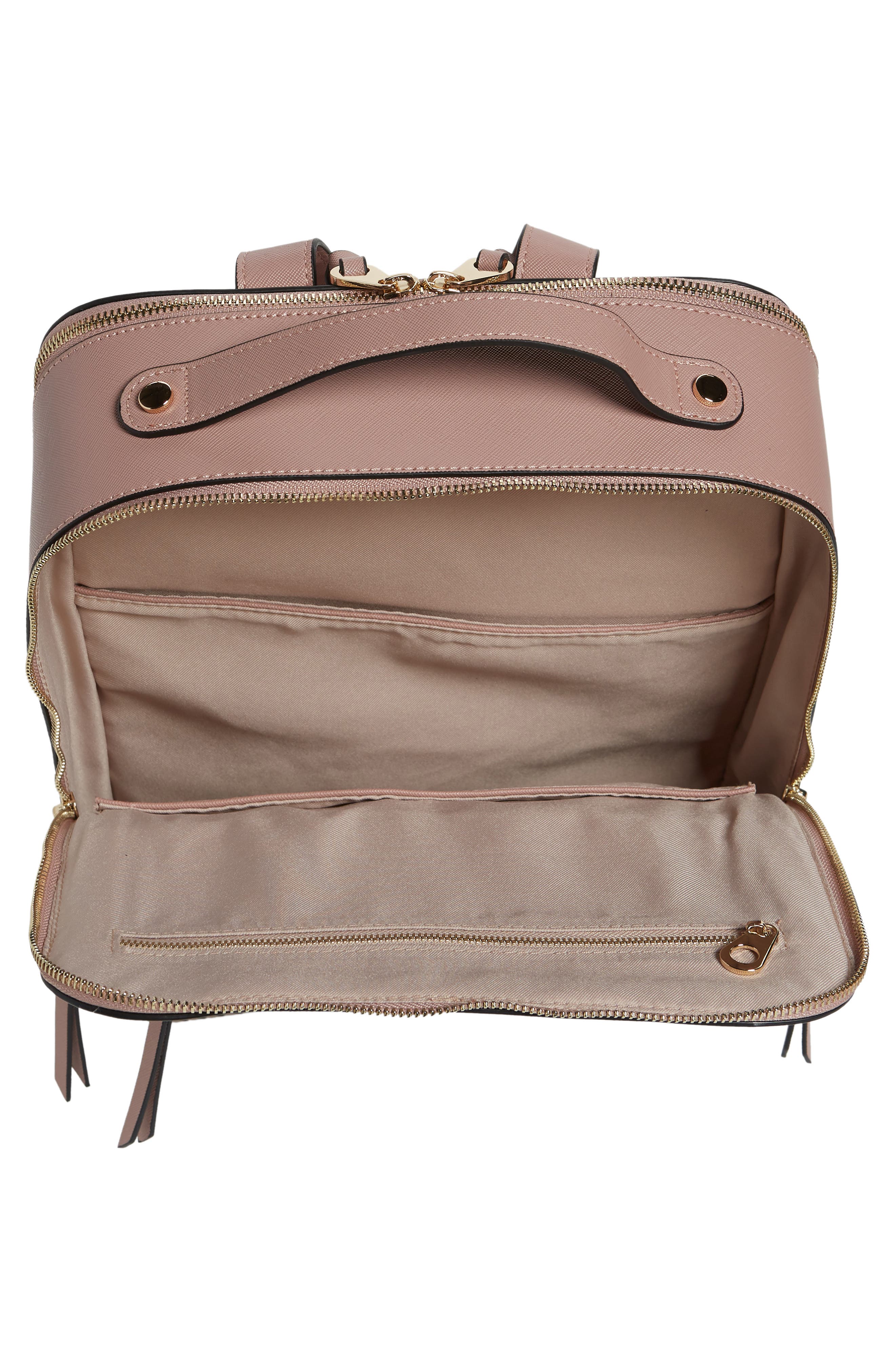 Kaya Faux Leather Laptop Backpack, Alternate, color, MAUVE