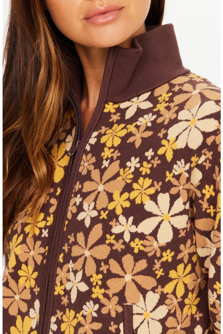 Copacabana Margot Knit Jacket, Alternate, color, FLORAL