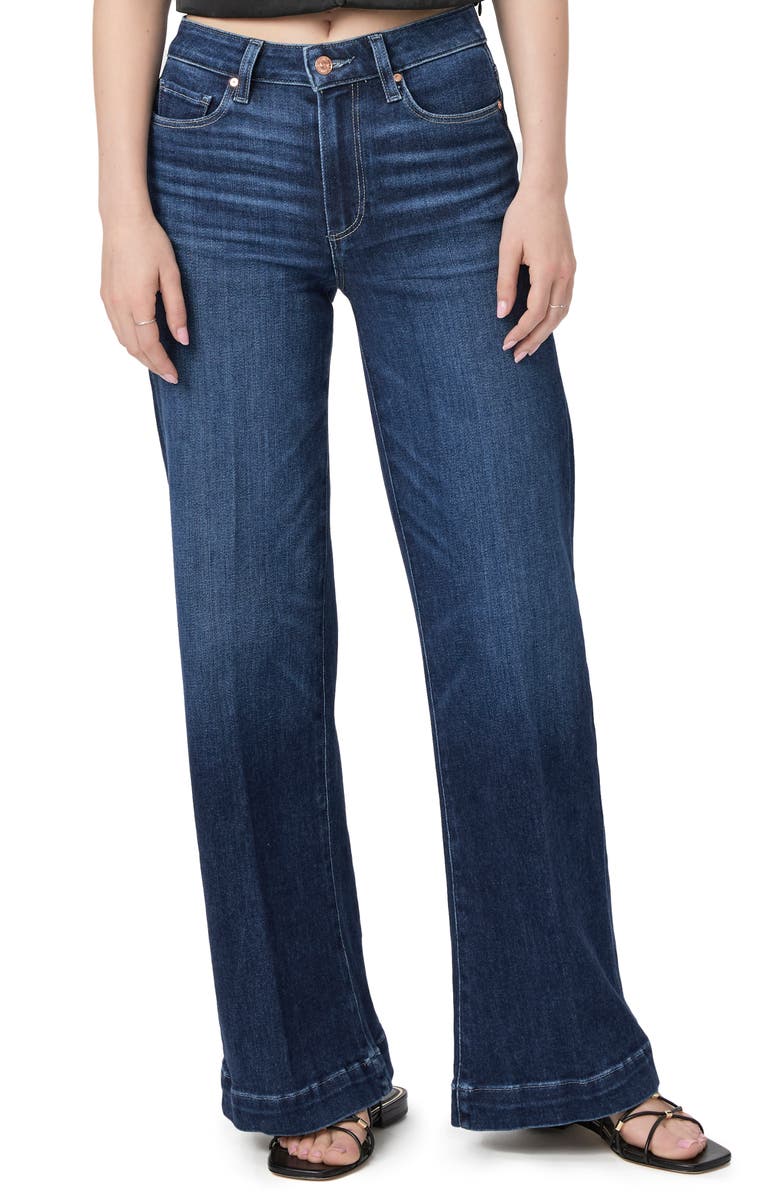 PAIGE Leenah High Waist Wide Leg Jeans, Main, color, 