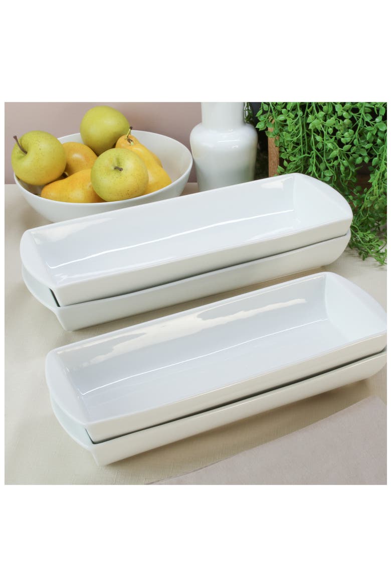 Amar Set of 4 Serving Bowl Set, Alternate, color, WHITE