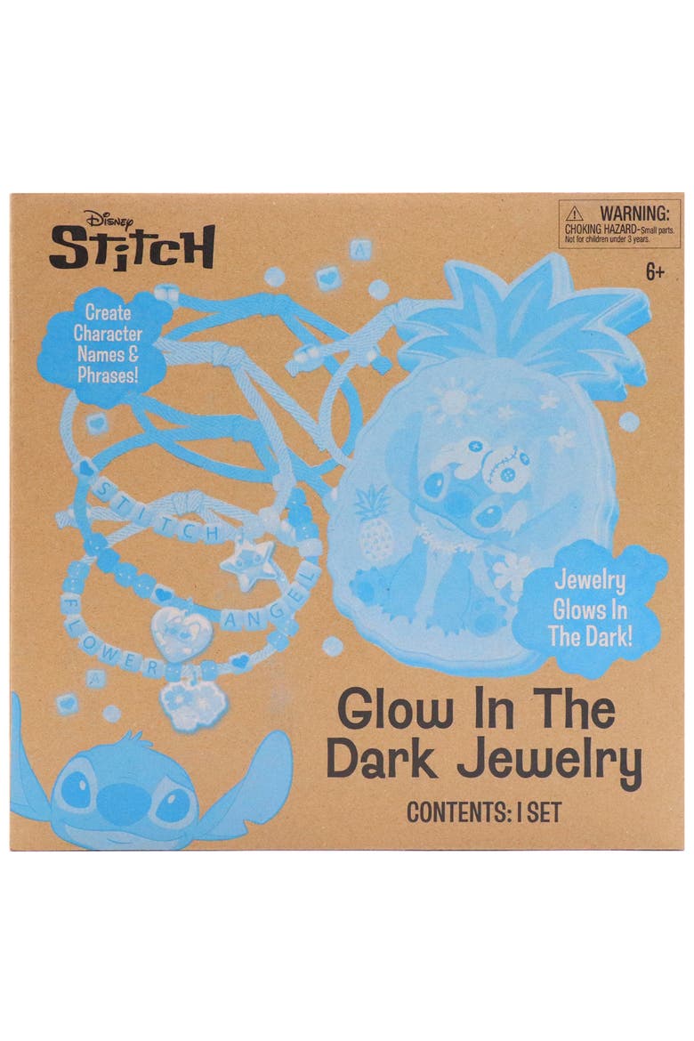 Glow In The Dark Jewelry, Stitch, DIY Craft Activity Set, Alternate, color, Multicolored