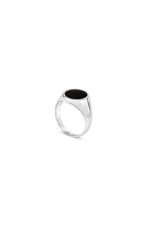 Black Onyx Signet Ring