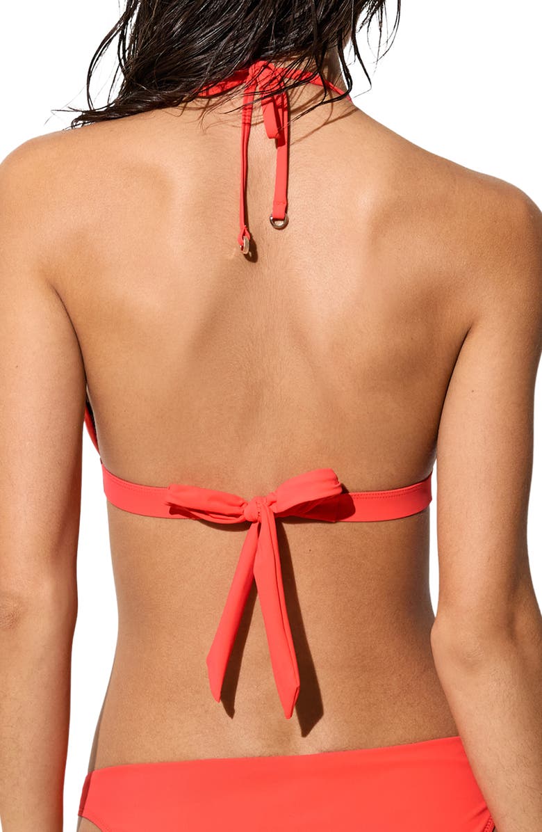 Reiss Sandy Triangle Bikini Top, Alternate, color, 