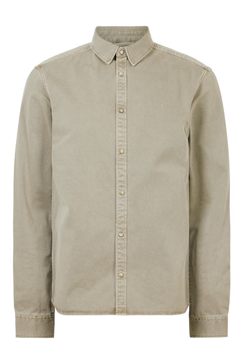 Staveley Snap-Up Denim Shirt, Alternate, color, MUTED GREY