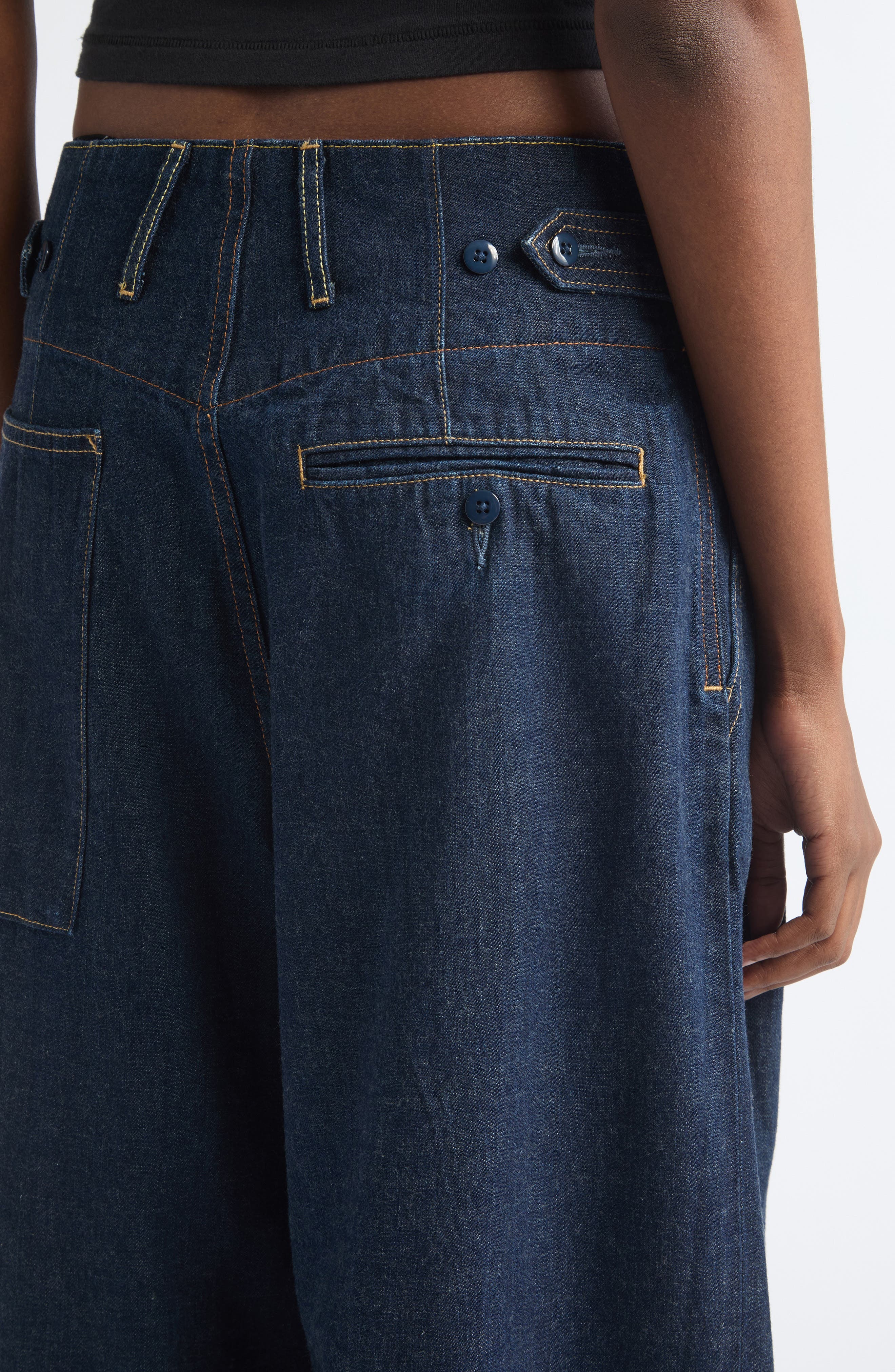R13 Triple Pleated Wide Leg Jeans (Women) | Nordstrom