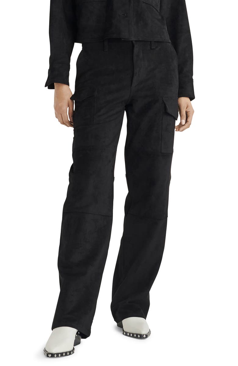 rag & bone Nora Faux Suede Cargo Pants, Main, color,