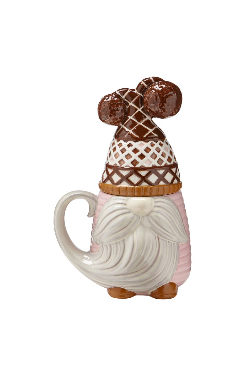 tag Valter Gnome Lidded Mug Ceramic Drinkware Christmas Design, Main, color, Multicolored
