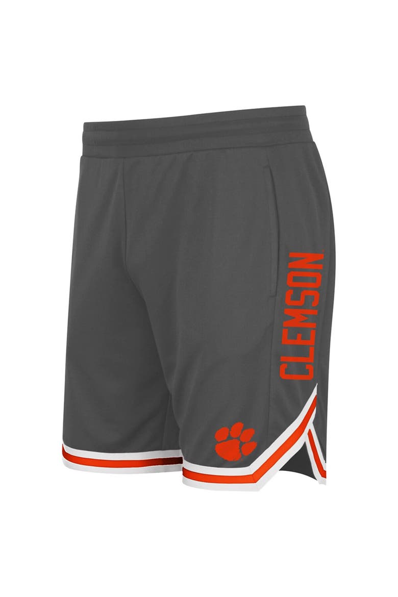 Men's Colosseum Charcoal Clemson Tigers Continuity Shorts, Main, color, Charcoal