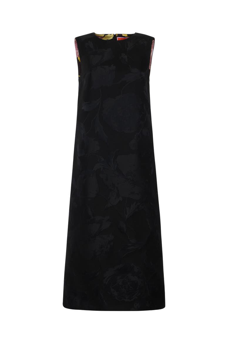 Column Dress Sylph Jacquard Black, Alternate, color, Sylph Jacquard Black