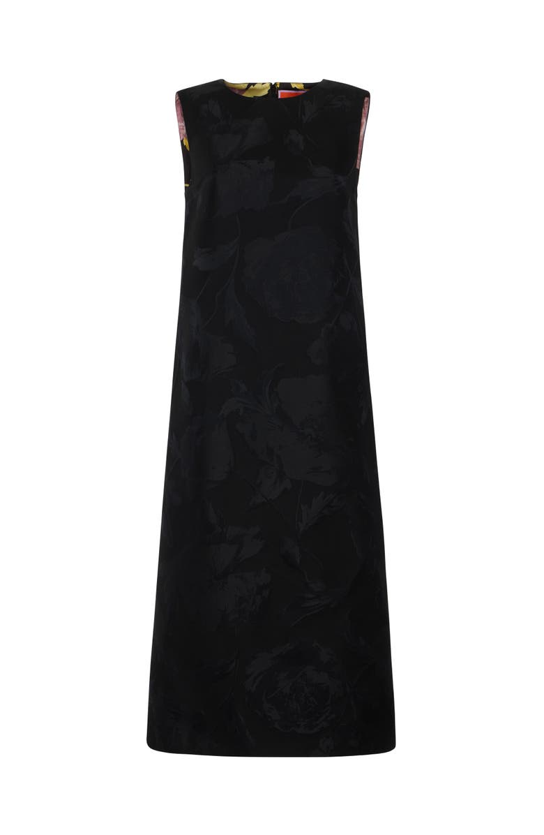 La DoubleJ Column Dress Sylph Jacquard Black, Alternate, color, Sylph Jacquard Black