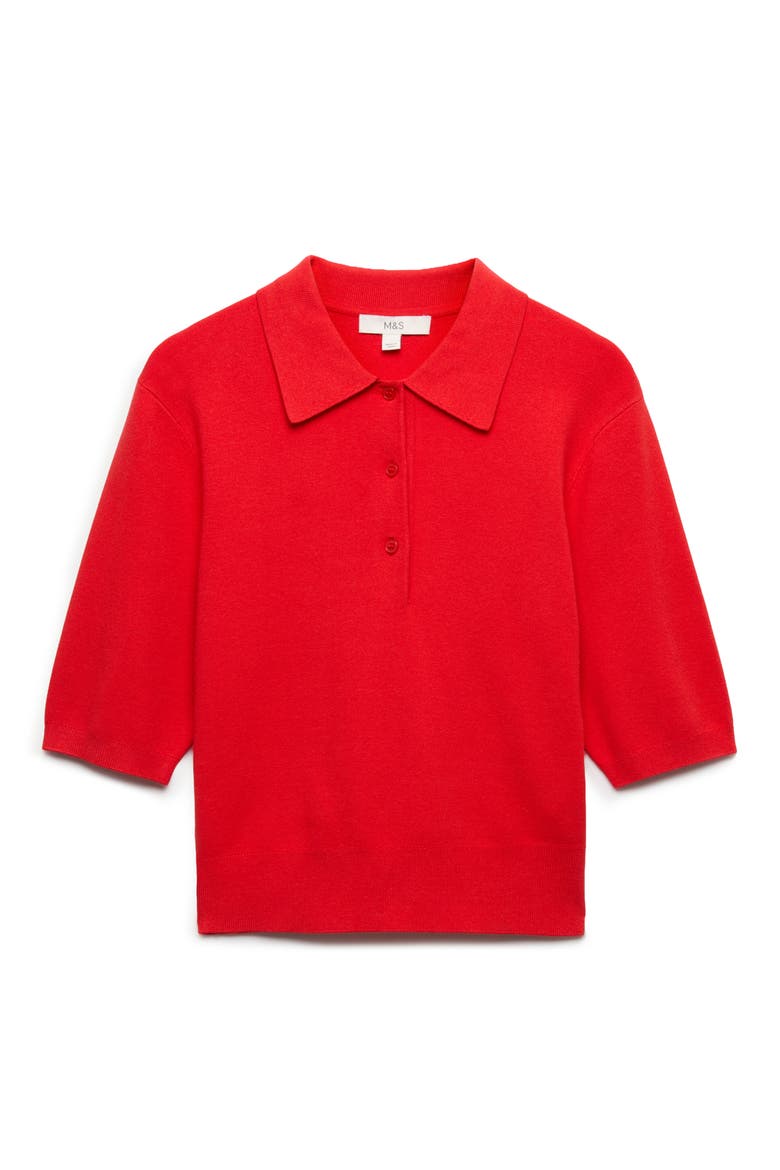 Polo Sweater, Main, color, CHILLI RED