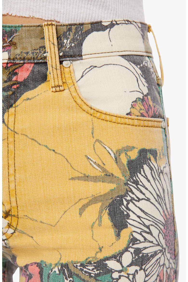 The Rambler Floral Print Ankle Relaxed Straight Leg Jeans, Alternate, color, BUILD ME UP BUTTERCUP