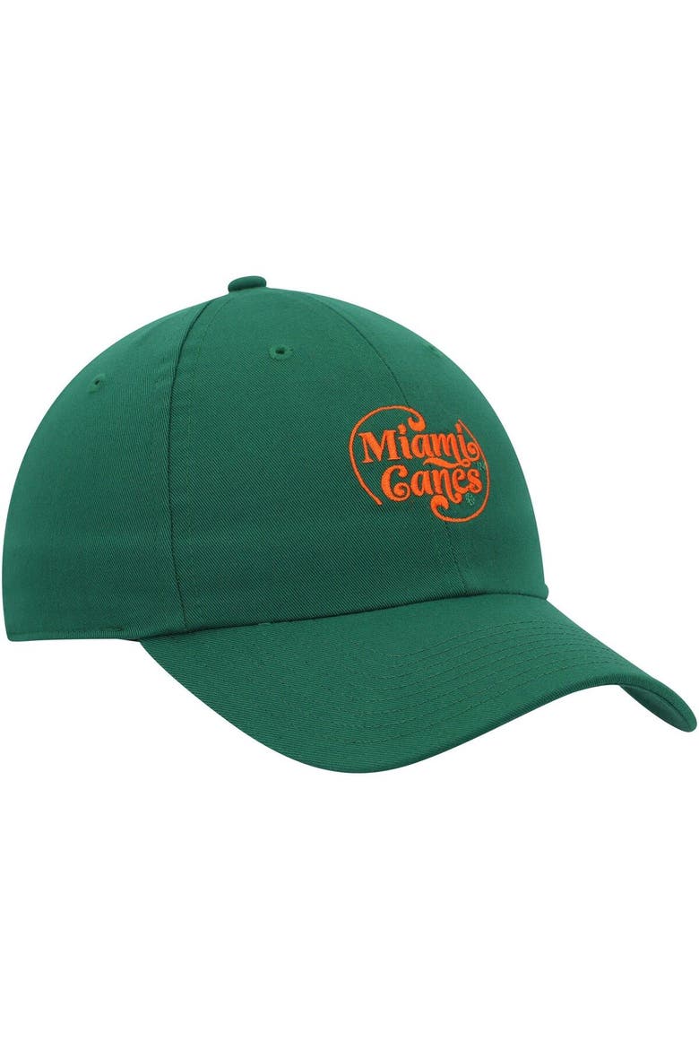 Men's adidas Green Miami Hurricanes Slouch Adjustable Hat, Alternate, color, Green