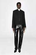 COS Stud-detail Cropped Linen Blazer