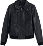 Desigual Faux Leather Biker Jacket