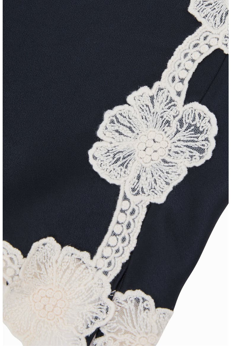 Doa Lace Detail Camisole, Alternate, color, NAVY