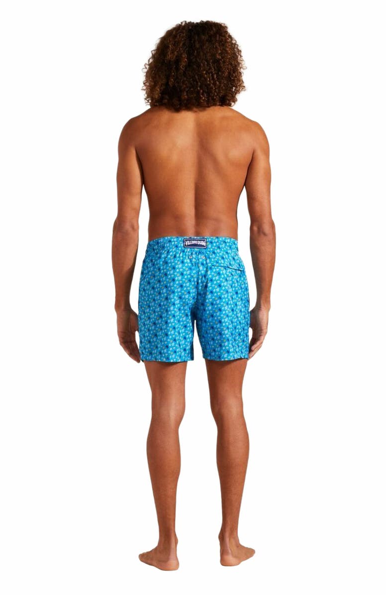 Vilebrequin Men's Ultra-Light And Packable Swim Trunks, Alternate, color, Bleu Hawai