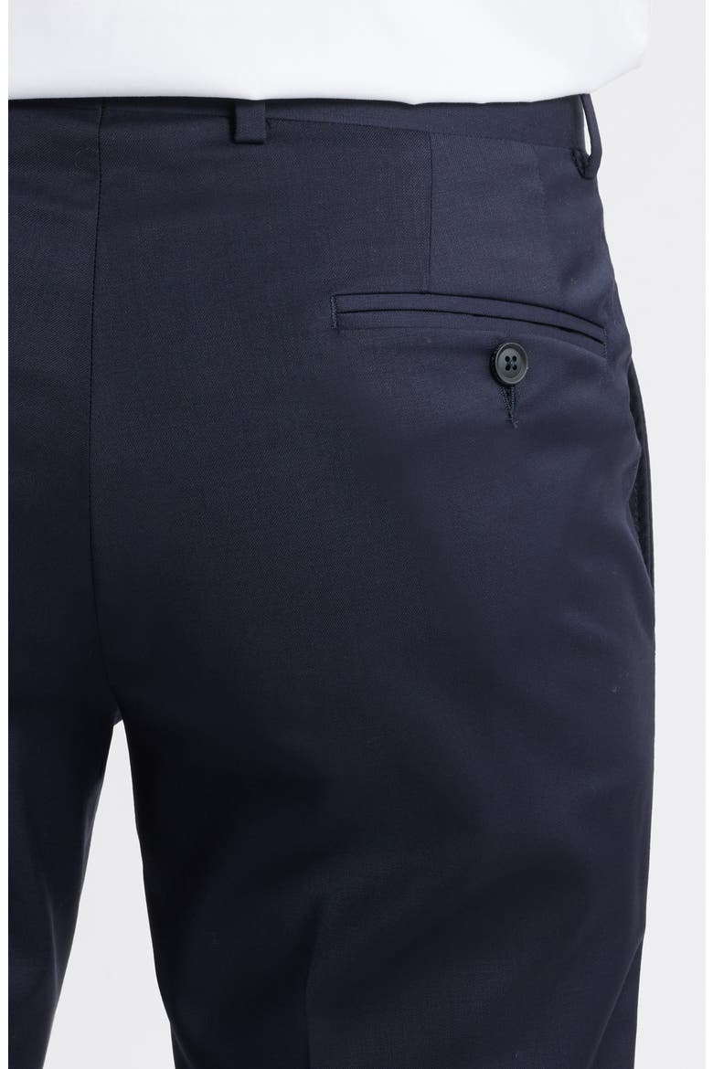 Ross Slim Fit Taper Leg Stretch Wool Pants, Alternate, color, NAVY