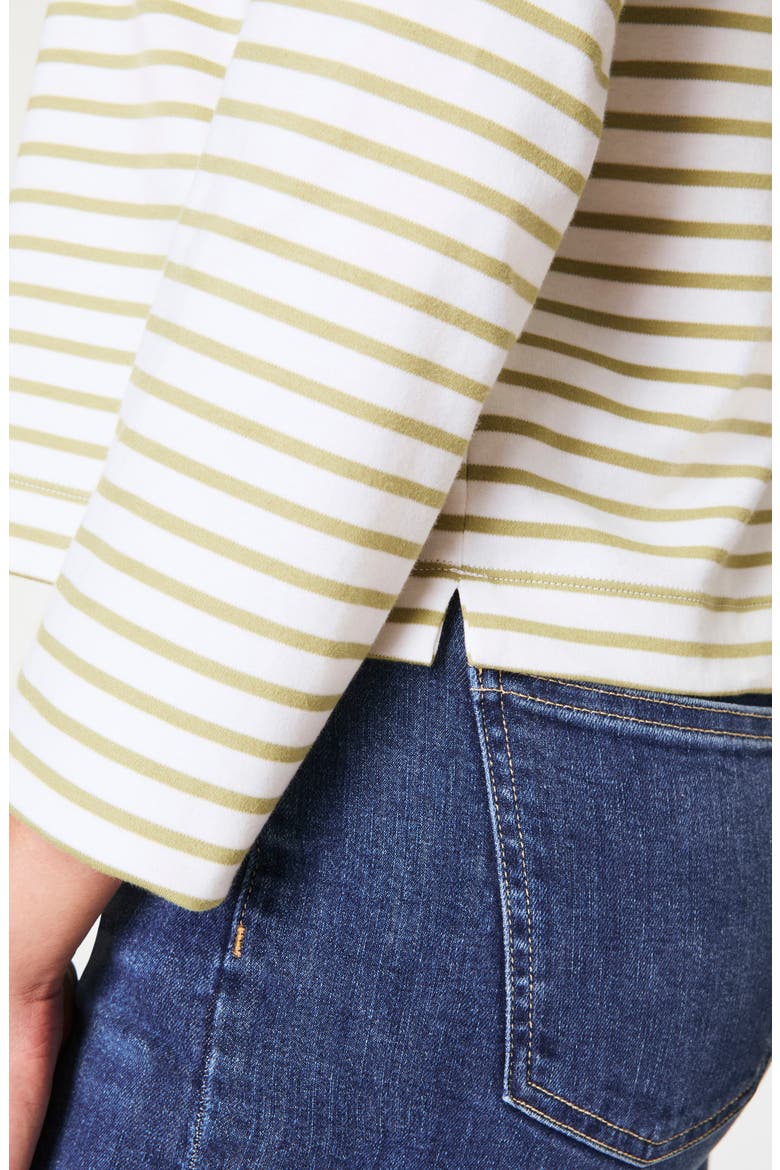 Stripe Boxy Top, Alternate, color, CYPRESS MARINER