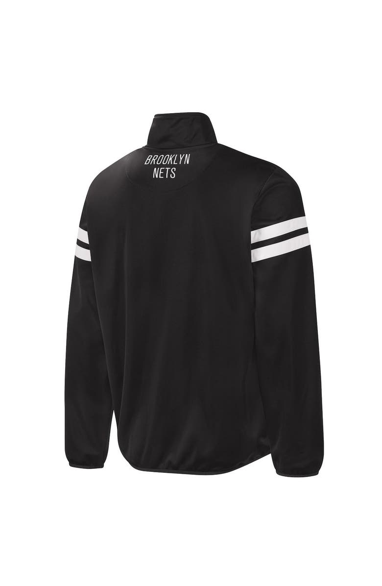G-III SPORTS BY CARL BANKS Men's G-III Sports by Carl Banks Black Brooklyn Nets Power Pitcher Full-Zip Track Jacket, Alternate, color, Black
