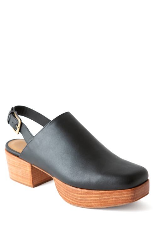 Fortress Betty Slingback Platform Clog In Black