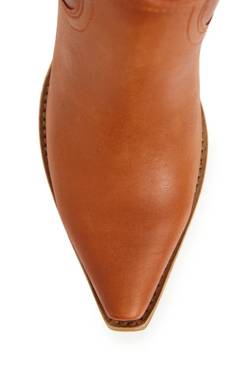 Jeffrey Campbell Rancher Knee High Western Boot In Tan Sanded