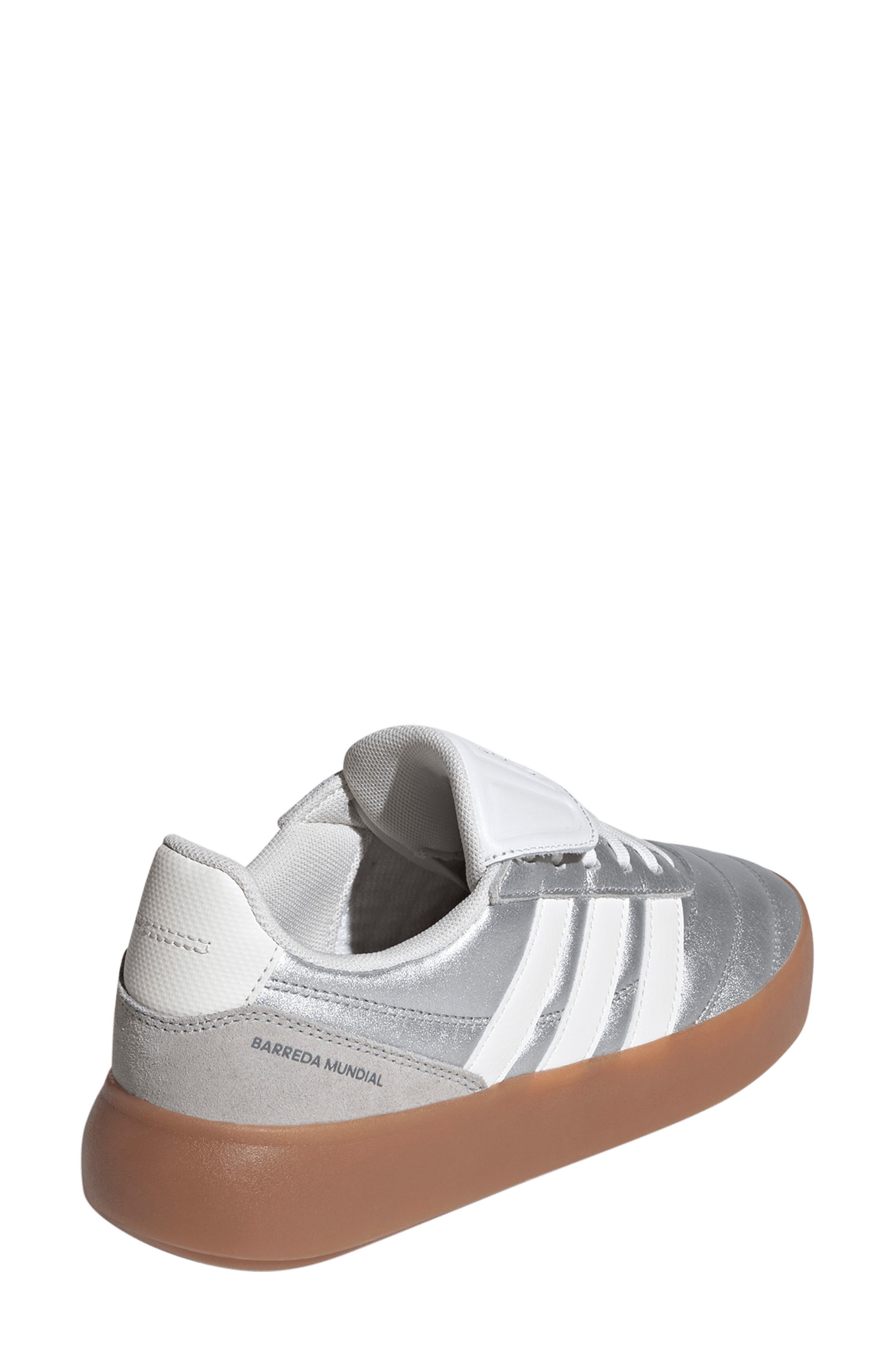 adidas Barreda Mundial Sneaker, Alternate, color, Silver/ White/ Iron Met.